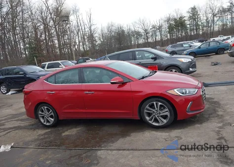 2017 Hyundai Elantra Limited z USA, uszkodzony, nr VIN 5NPD84LF9HH060827